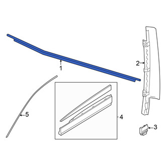 Audi OE - Front Left Door Belt Molding