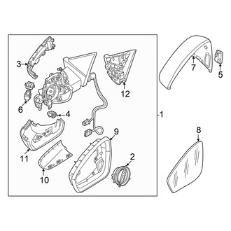 Audi OE - Front Door - Outside Mirrors (Premium / Premium Plus / Prestige)