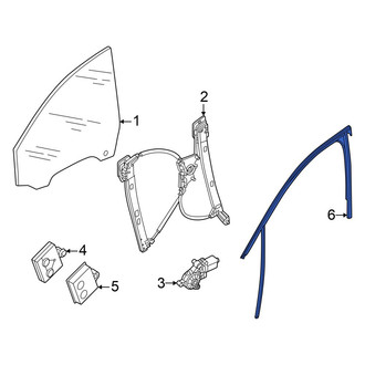 Audi OE - Front Left Window Channel