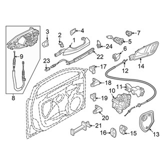 Audi OE - Front Door - Lock & Hardware (Premium / Premium Plus / Prestige)