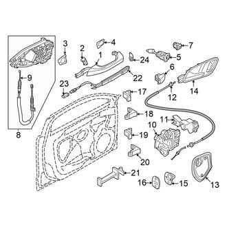 Audi OE - Front Door - Lock & Hardware (Premium / Premium Plus / Prestige)