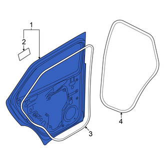 Audi OE - Rear Left Door Shell