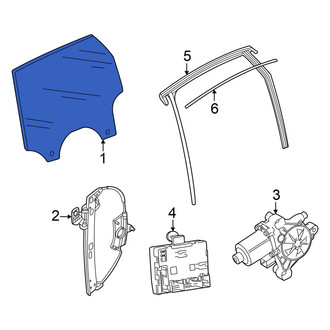 Audi OE - Front Left Door Glass