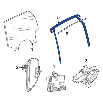 Audi OE - Rear Left Window Channel