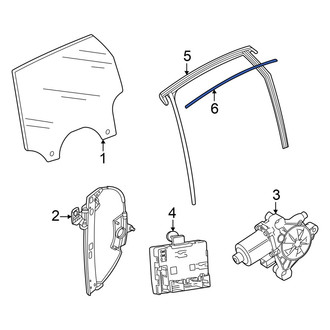 Audi OE - Rear Left Door Reveal Molding