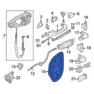 Audi OE - Rear Right Door Access Cover