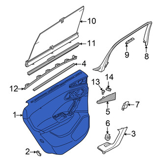 Audi OE - Rear Left Inner Door Interior Trim Panel
