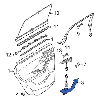 Audi OE - Front Left Door Armrest