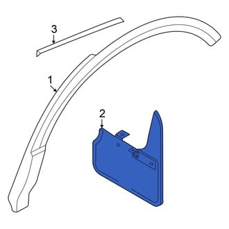 Audi OE - Rear Mud Flap