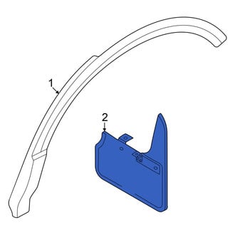 Audi OE - Rear Mud Flap