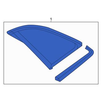 Audi OE - Rear Left Quarter Glass