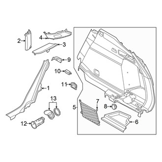 Audi OE - Quarter Panel - Interior Trim (Premium / Premium Plus / Prestige)