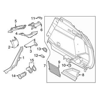 Audi OE - Quarter Panel - Interior Trim (Premium / Premium Plus / Prestige)