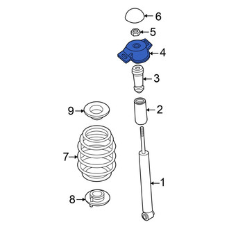 Audi OE - Rear Suspension Shock Absorber Mount
