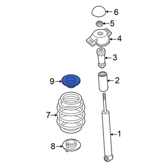 Audi OE - Rear Upper Coil Spring Insulator