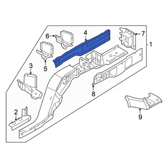 Audi OE - Rear Left Inner Frame Side Member Reinforcement