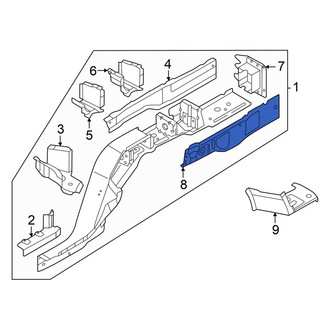 Audi OE - Rear Left Outer Frame Side Member Reinforcement