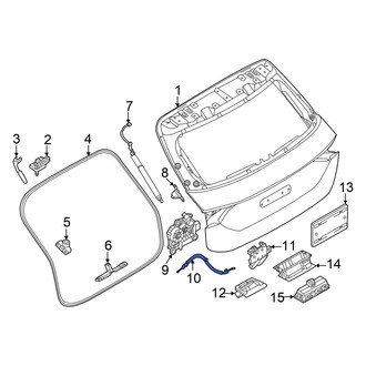 Audi OE - Rear Liftgate Latch Control Rod