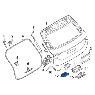 Audi OE - Liftgate Latch Cover