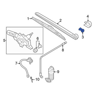 Audi OE - Rear Back Glass Washer Nozzle