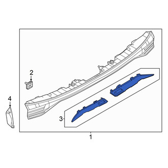 Audi OE - Rear Center Tail Light Cover
