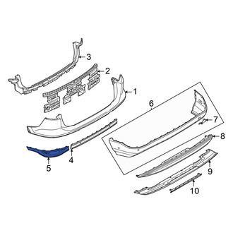 Audi OE - Front Upper Center Bumper Trim