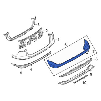 Audi OE - Rear Lower Bumper Cover