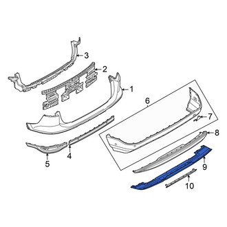 Audi OE - Rear Bumper Splash Shield