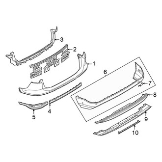 Audi OE - Rear Bumper - Bumper & Components (Cover and Components)