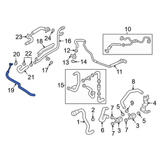 Audi OE - Turbocharger Coolant Line