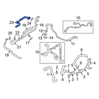 Audi OE - Turbocharger Coolant Line