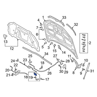Audi OE - Front Hood Latch
