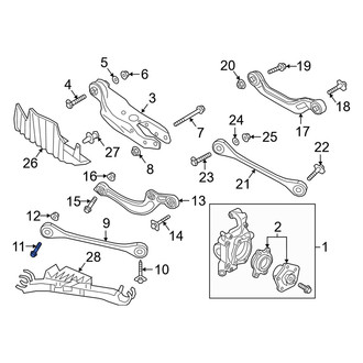 Audi OE - Front Lower Forward Suspension Control Arm Bolt