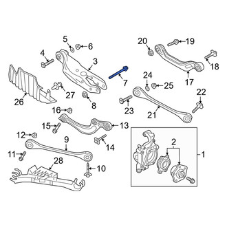 Audi OE - Inner Suspension Control Arm Bolt