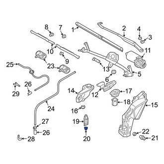 Audi OE - Windshield Washer Pump Grommet