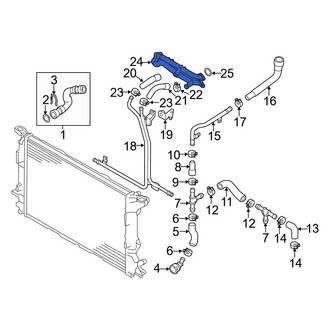 Audi OE - Engine Coolant Pipe