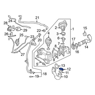 Audi OE - Exhaust Gas Recirculation (EGR) Tube Clamp