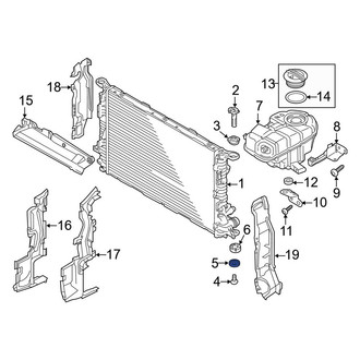 Audi OE - Radiator Insulator