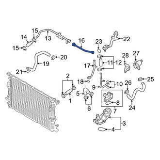 Audi OE - Engine Coolant Overflow Hose
