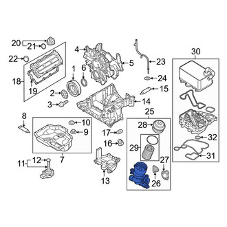 Audi OE - Engine Oil Filter Housing