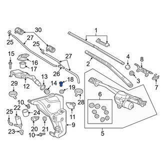 Audi OE - Washer Fluid Reservoir Mounting Grommet