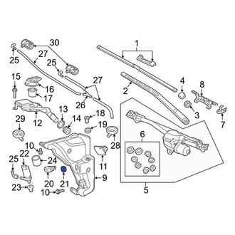 Audi OE - Washer Fluid Level Sensor Seal
