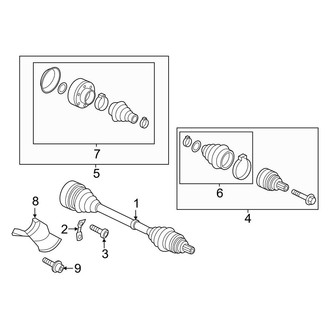 Audi OE - Front Inner CV Joint Kit