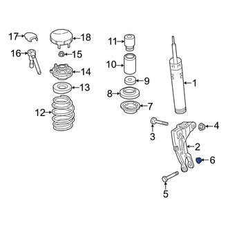 Audi OE - Front Lower Forward Outer Suspension Control Arm Nut