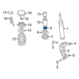 Audi OE - Suspension Shock Absorber Mount Insulator