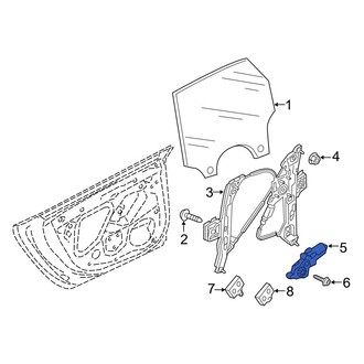 Audi OE - Rear Left Window Motor