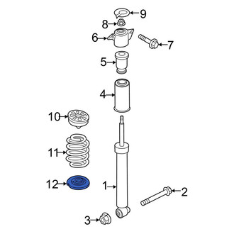 Audi OE - Lower Coil Spring Insulator