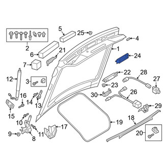 Audi OE - Rear Liftgate Finish Panel