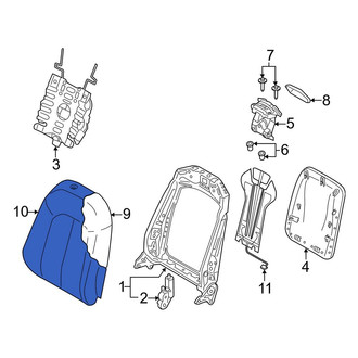 Audi OE - Front Right Seat Back Cushion Cover