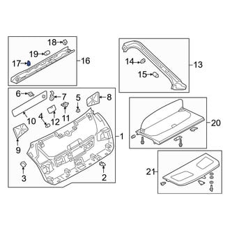 Audi OE - Headliner Clip